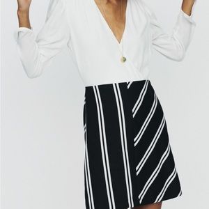 Maje crepe and fabric dress